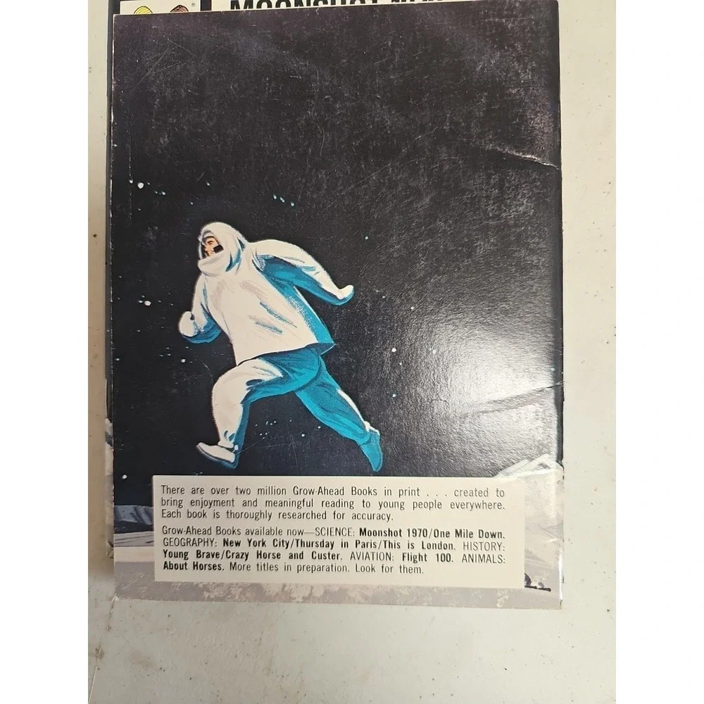 Apollo Mission Moonshot 1970 Book by‎ Martha Lomask TWA Flying Library 1969